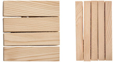 Maple wooden planks concept. Smooth maple wooden planks arranged in modern, linear style. Ideal for various design projects