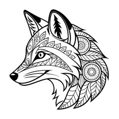 Mandala intricate design with pattern art and coloring spiritual
