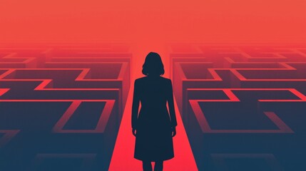 Woman Lost in Red Maze Challenge Mystery Solution