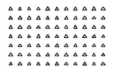 77 Individually Drawn Triangles Marker Vectors Hand Drawn Style Detailed Texture Isolated Shapes