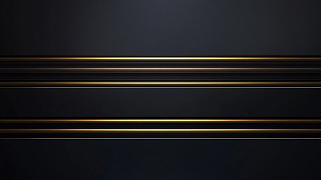 A sleek, modern background featuring parallel golden lines on a dark textured surface.
