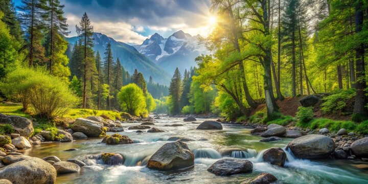 spring forest nature landscape beautiful spring sceneries