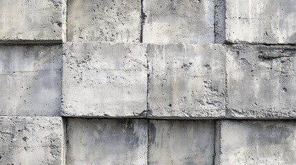 Textured gray concrete wall with large rectangular blocks, creating a rugged and industrial feel.