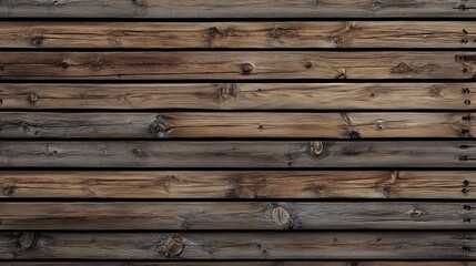 Fototapeta premium Textured wooden paneling in rich browns and greys, adding warmth and depth to any space.