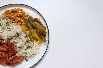 Photography of homemade plated meals. Ranging from rice dishes to wraps to chicken to pasta.