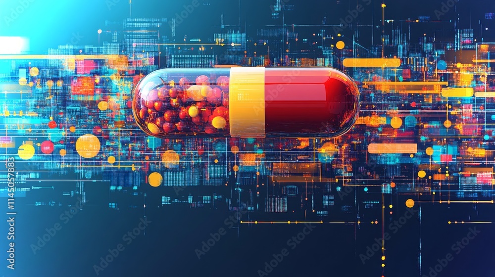 Poster ai predicts drug efficacy with advanced algorithms and 4k data visualization