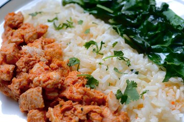 Photography of homemade plated meals. Ranging from rice dishes to wraps to chicken to pasta.
