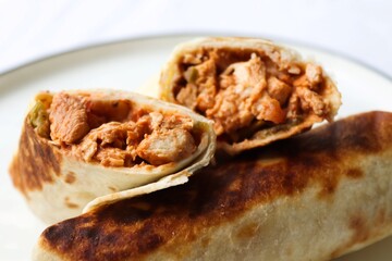Photography of homemade plated meals. Ranging from rice dishes to wraps to chicken to pasta.