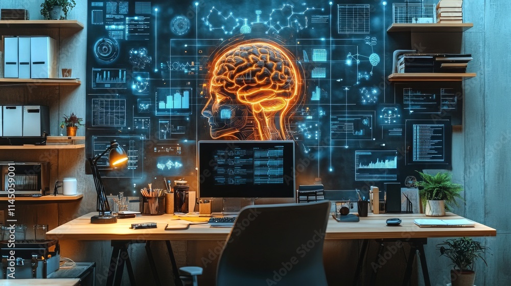 Poster identifying micro-stressors in work environments using ai technology for improved productivity