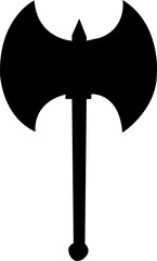 axe silhouette vector illustration. wood, market