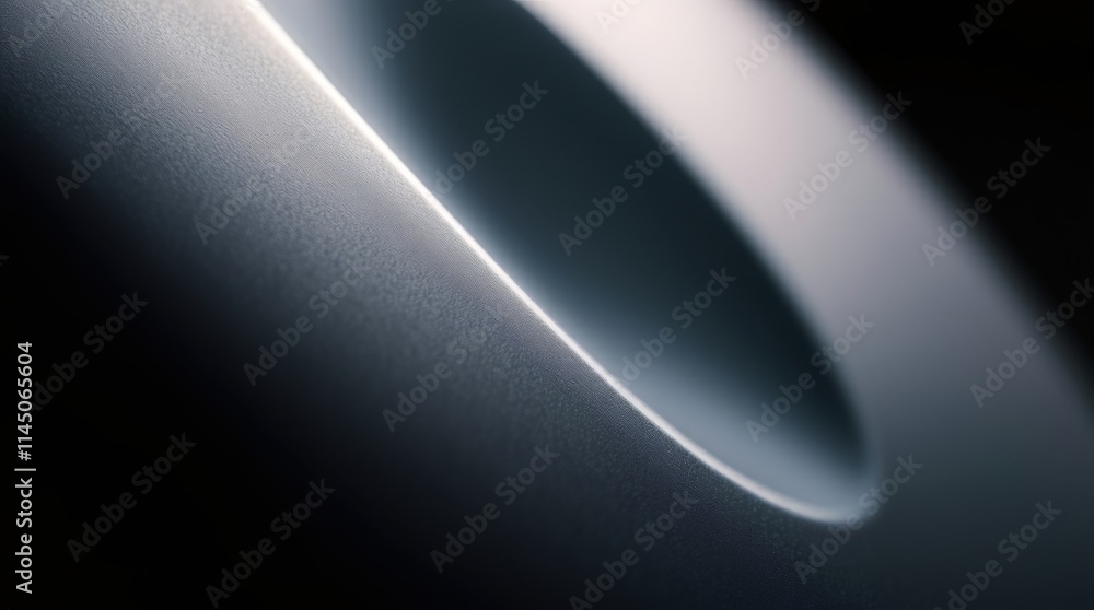 Poster abstract curve: a close-up shot of an abstract shape, bathed in a soft light. the smooth, curved sur