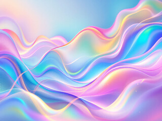 Fototapeta premium Abstract background with flowing beige and blue waves in a smooth, calming pattern.