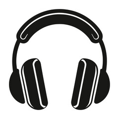 headphone vector art with white background