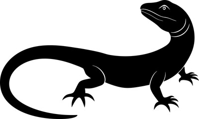 monitor-lizard-silhouette