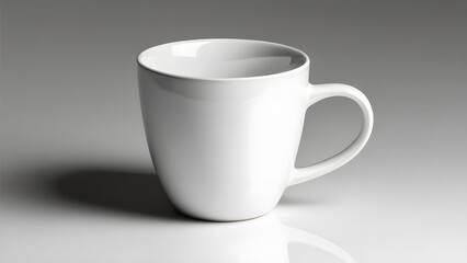 Obraz premium High-resolution PNG format ceramic coffee mug with a simple design isolated on a clear background, perfect for product presentation and branding