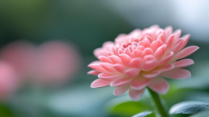 Pink Flower Blooms Beautifully in Nature with Soft Background and Peaceful Garden with Floral Beauty and Natural Wonders.