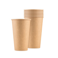 Paper Cup, Paper Cup Stack, Coffee Cup, Recycled Cup, Cup Mockup, Paper Cup on White Background, Blank Paper Cup, Coffee To-Go Cup, Hot Coffee Cup

