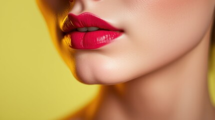 Fototapeta premium lips and lipstick