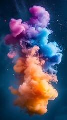 Fototapeta premium Colorful background digital smoke abstract art high resolution hd image