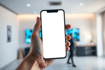 Blank smartphone mockup photo electronics
