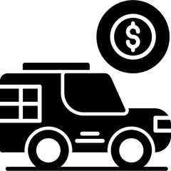 Fototapeta premium Car Loan Icon