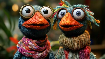 Cute Cartoon Monster Bird Icon Illustration for Fun Halloween and Christmas Decor