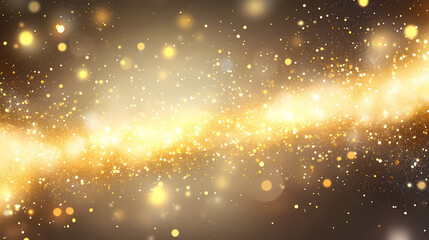 Fototapeta premium Gold glitter. golden sparkle confetti. shiny glittering dust. Effervescent. Illustration