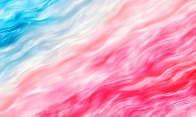 Abstract wavy pattern in blue, white, and pink hues.