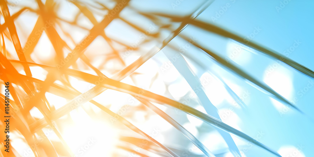 Poster abstract background creates with blurry light and lines effect with color gradient and soft focus or