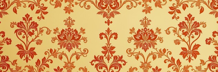 Bright and elegant vintage wedding wallpaper with luxurious details and seamless pattern, vintage, ornate, fabric