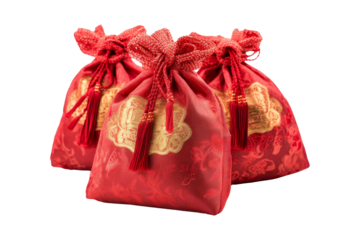 Chinese new year lucky money bags white