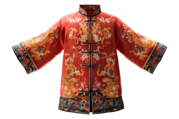 Chinese new year clothes display isolated