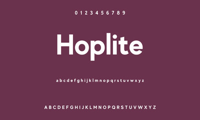 Modern Bold Font. Sans Serif Font. Regular Uppercase Lowercase Typography urban style alphabet fonts for fashion, sport, technology, digital, movie, logo design, vector illustration