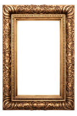 Empty vintage picture frame