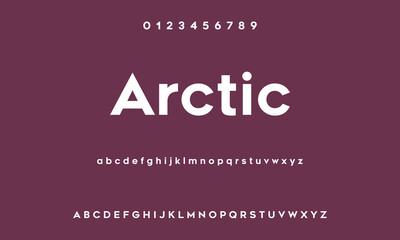 Modern Bold Font. Sans Serif Font. Regular Uppercase Lowercase Typography urban style alphabet fonts for fashion, sport, technology, digital, movie, logo design, vector illustration