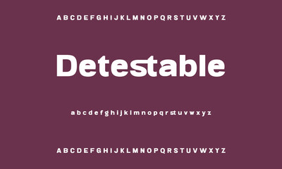 Sans serif font with vintage style typography. Alphabet vector font with Uppercase, lowercase, and number. Regular Bold font with uppercase dan lowercase variation.