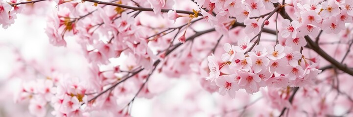 Pink sakura petals falling gracefully creating a serene background, petals, sakura, floral