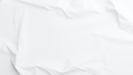 Obraz premium Texture of a smooth white sheet of paper with slight creases and folds, folds, creases