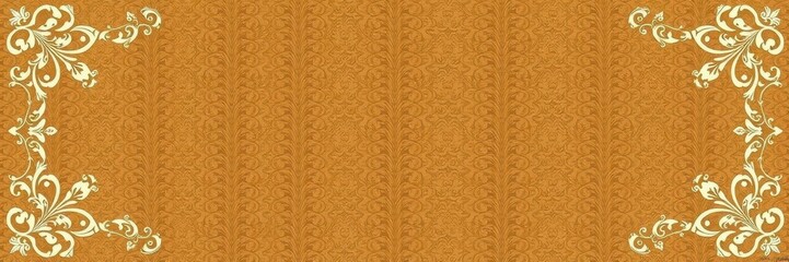 Vintage ornate frames arranged neatly on elegant damask background, elegant, background, damask