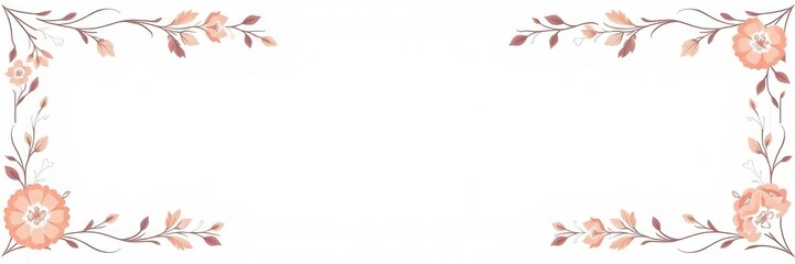 Elegant floral vector invitation frame design with delicate patterns and intricate details, frame, background, wedding