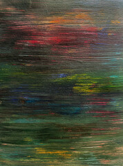 Colorful Brushstroke Transition in Abstract Art