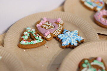 Delightfully Festively Decorated Gingerbread Cookies for Celebrating the Holiday Season