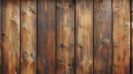 Naklejka premium Rustic Brown Wooden Planks, Weathered Texture, Natural Grain