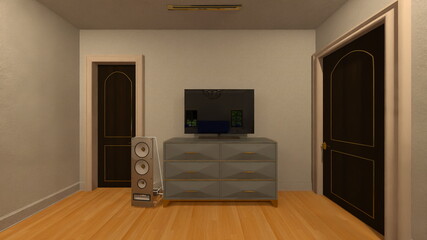 リゾートホテル　3DCGレンダリング