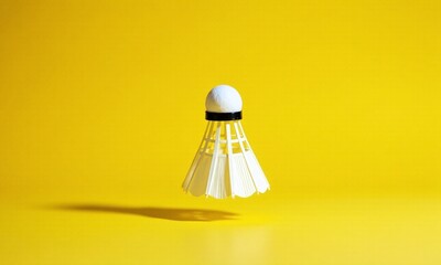 Badminton shuttlecock studio background macro photography