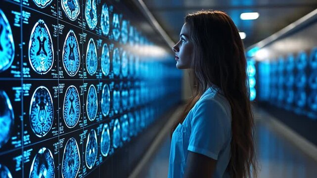 Exploring neural pathways in a research lab with advanced imaging technology in 4k resolution