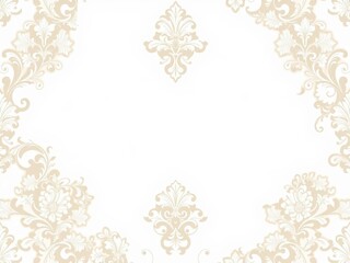 elegant white damask wallpaper with intricate floral patterns, damask, patterns
