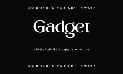 Elegant and modern serif alphabet font uppercase and numberfonts victorian typeface