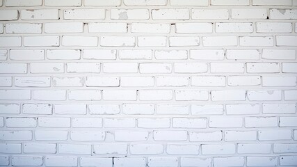 White brick wall background with clean and modern aesthetic, backdrop, wall
