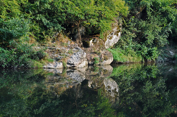 Rocky bank of the Yantra river